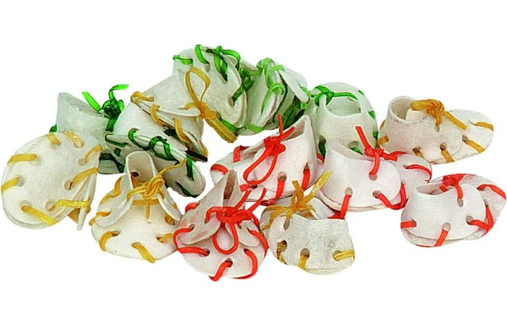 Chaussures à Mâcher Peau de Buffle Colorée - 7cm - 50 Pièces