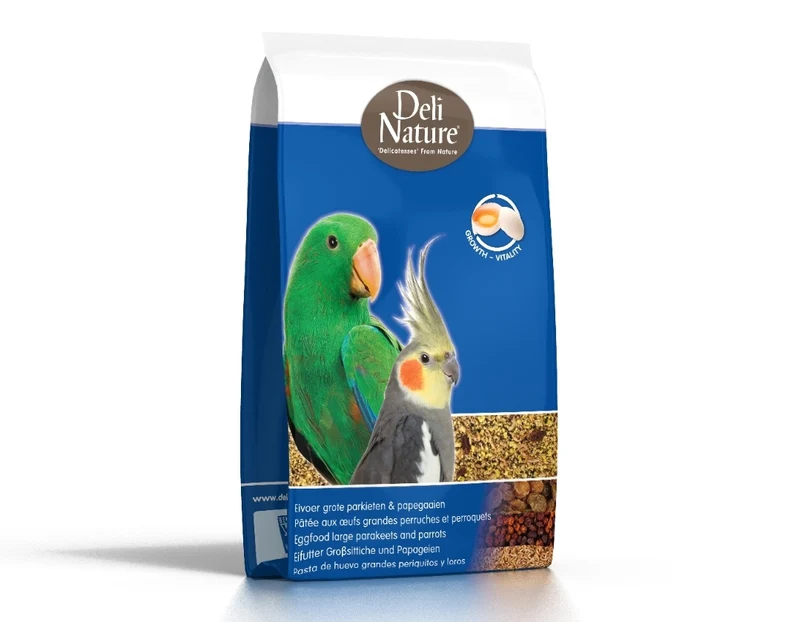 Deli Nature Pâtée aux Oeufs Pâtée Grandes Perruches et Perroquets Graisse 10kg