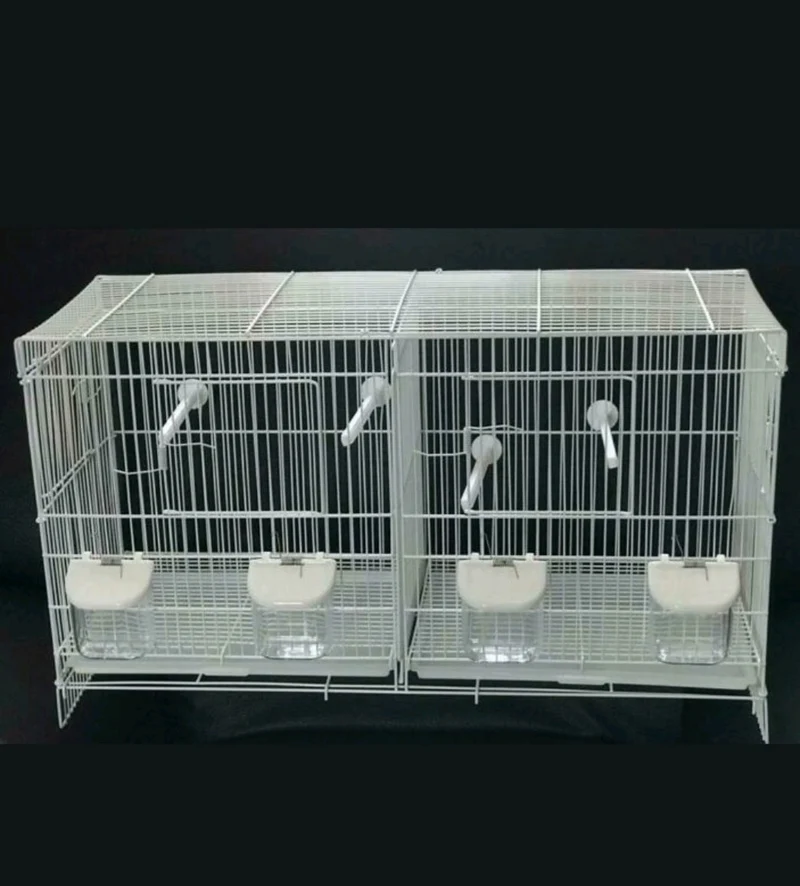 Cage d'élevage blanche empilable 60x25x35 (1 boîte de 6 pièces)