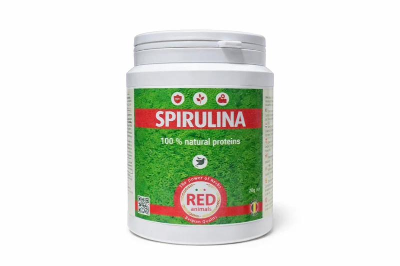 Spiruline (source de protéines, algue) 300 grammes - Animaux rouges