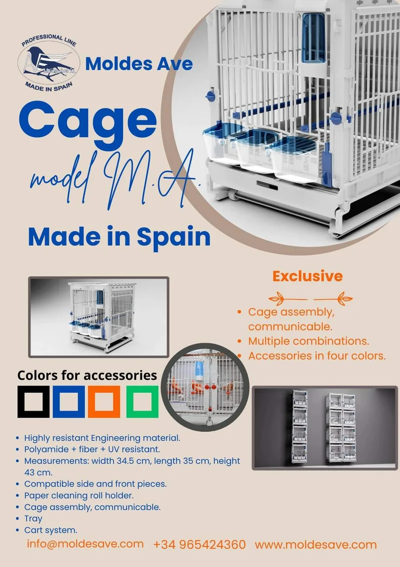 Cage d'élevage en plastique - MA Cage - Moldes Ave