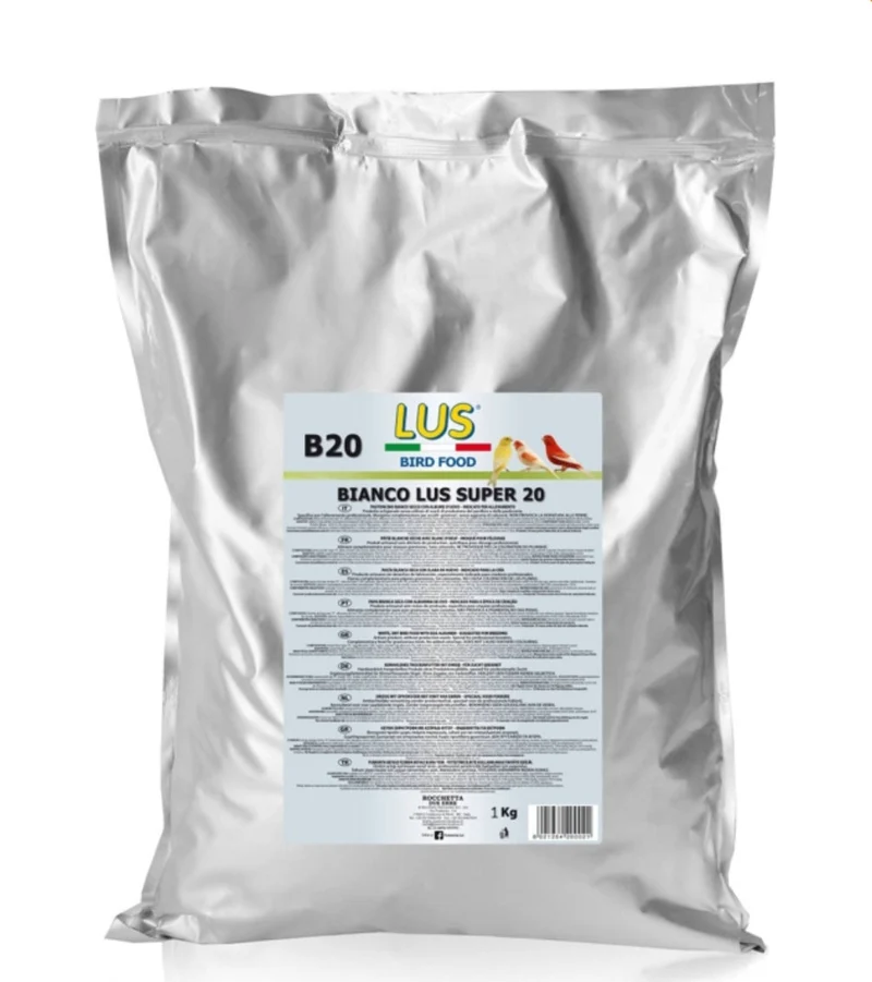 LUS B20 Nourriture aux œufs - Bianco Lus Super 20 - 20% de protéines - 500 grammes