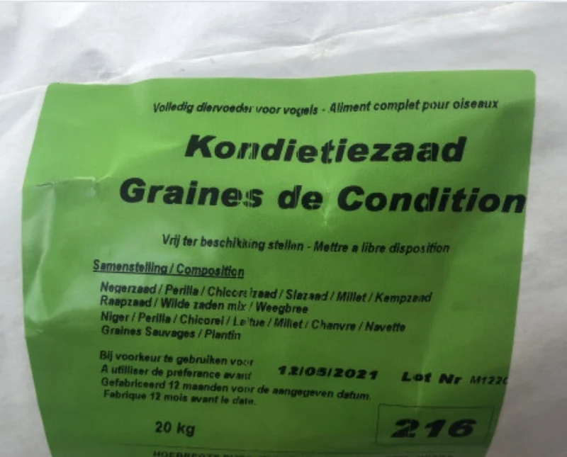 Graines de conditionnement 500 grammes ( 216 ) - Hobbyfarm Hoebregts