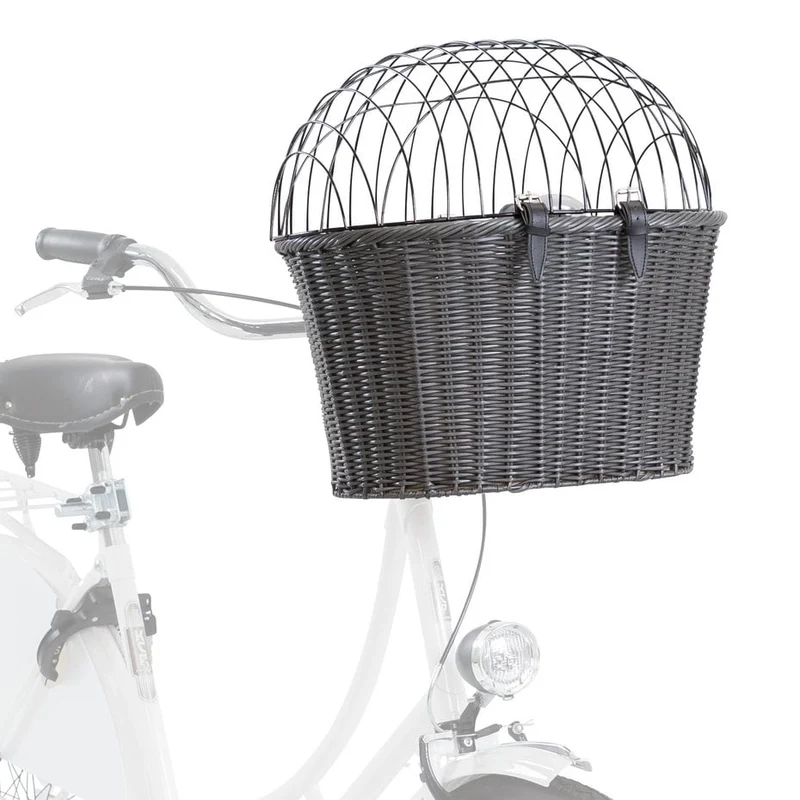 Trixie Panier à Vélo pour Chien en Rotin - 5kg