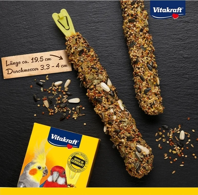 Calopsitte Vitakraft Kräcker® au miel et à l'eucalyptus, 2 pièces