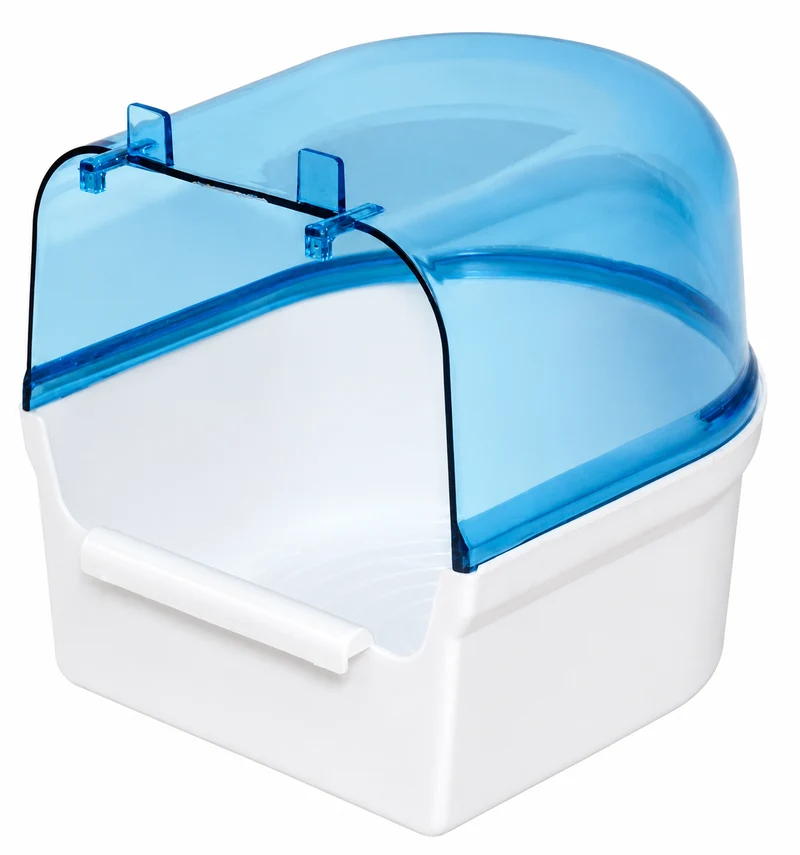 Maison de bain grand blanc / bleu transparent