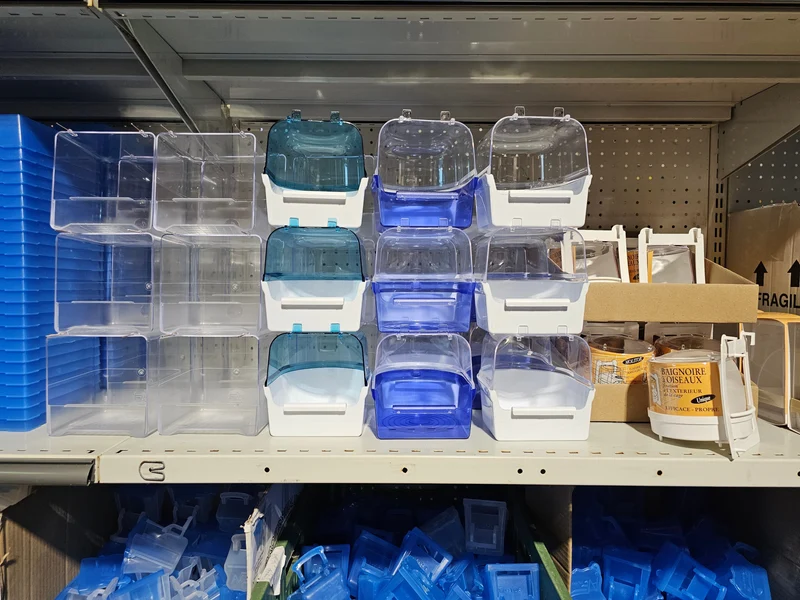 Maison de bain grand blanc / transparent Blue Box 12 Pièces