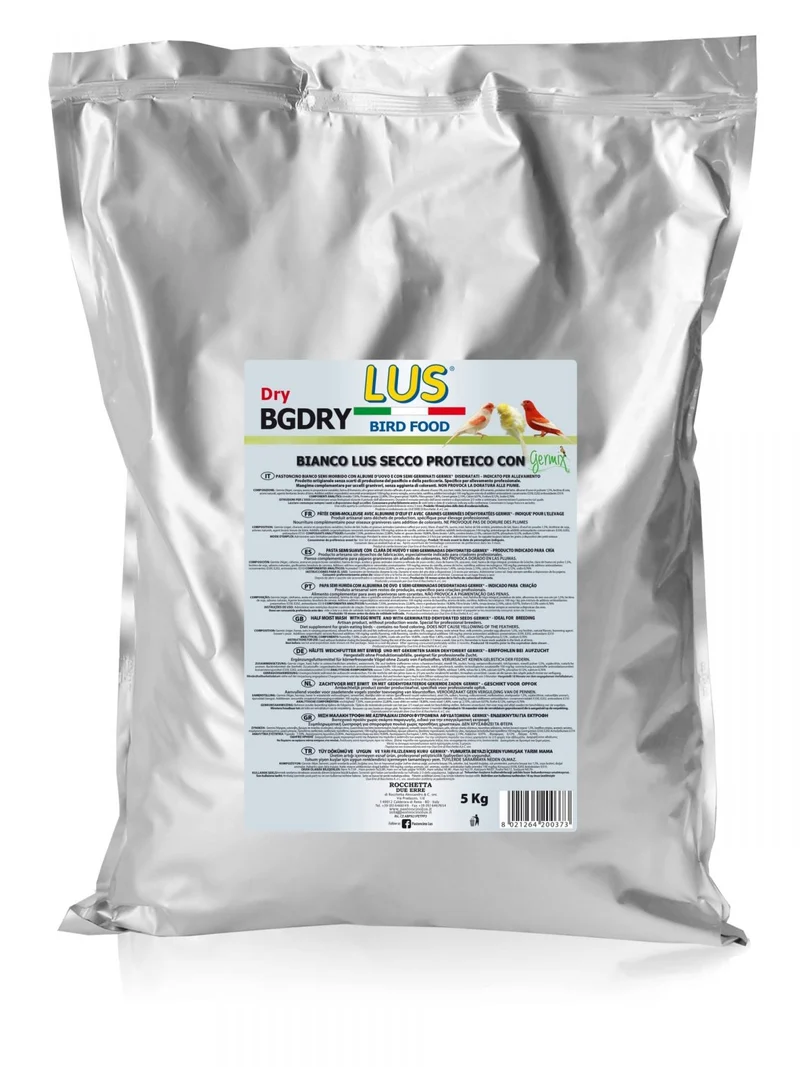 LUS BGDRY Pâtée aux oeufs blanche sèche 1kg + Germix