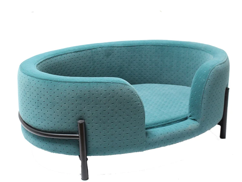 Canapé confortable - JACK VELOURS VERT - Panier pour chien 61 x 42 cm