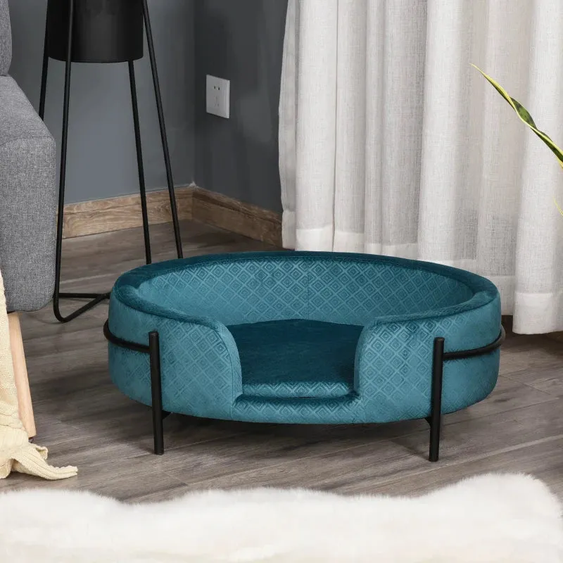 Canapé confortable - JACK VELOURS VERT - Panier pour chien 61 x 42 cm