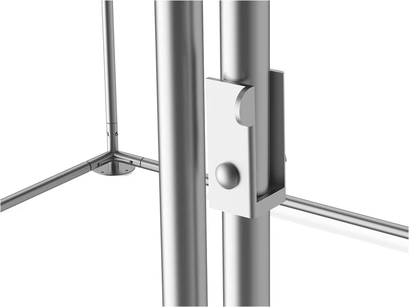 COMPTOIR POULET METAL AVEC BÂCHE 250CM