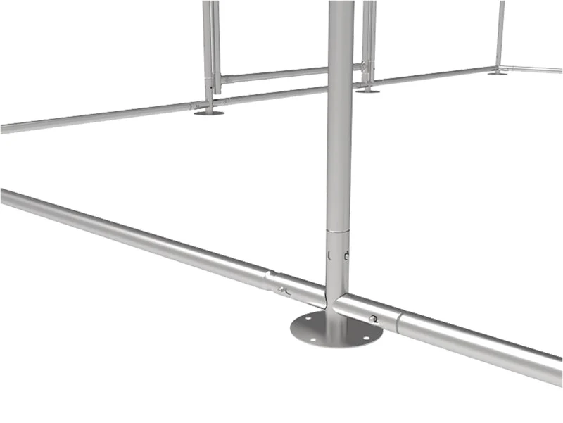 COMPTOIR POULET METAL AVEC BÂCHE 250CM