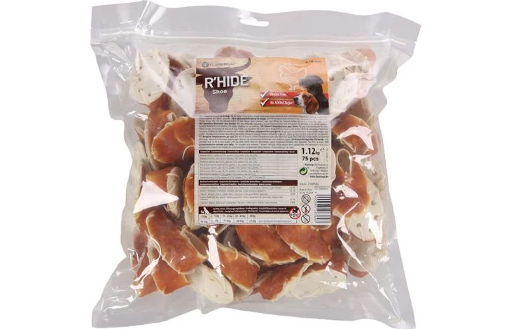 Chaussure en peau de buffle saveur poulet - 1 pièce - R'Hide (Flamingo)