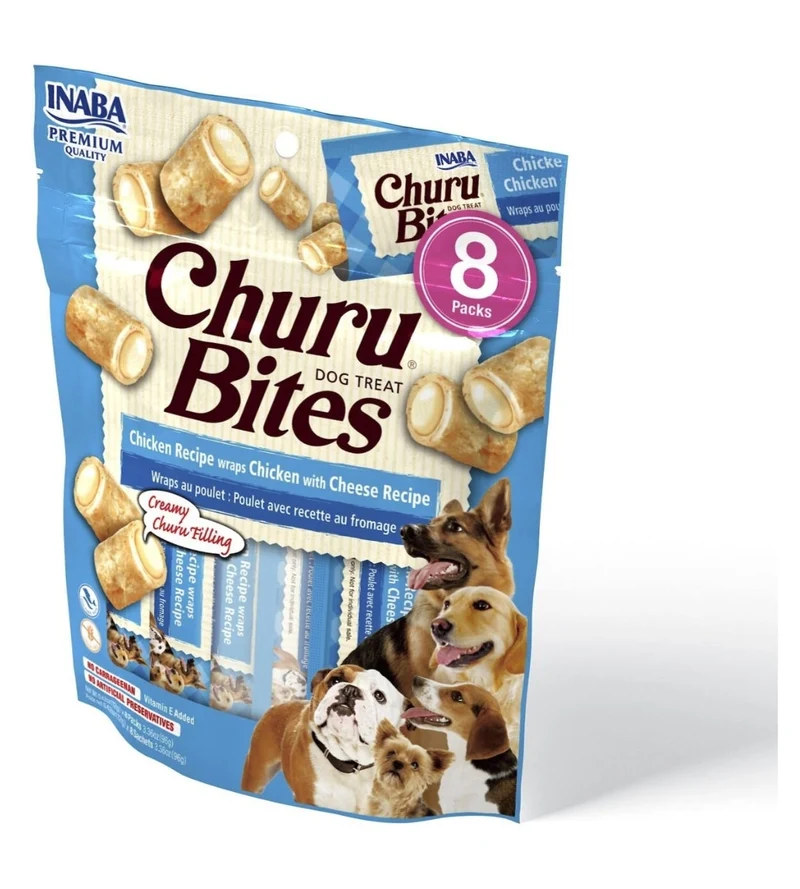 Churu Bites Friandises pour chiens Friandises au poulet et aux moutons 1 pièce