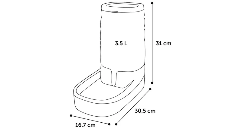 MACHINE A EAU FRED GREY (silo d'alimentation)