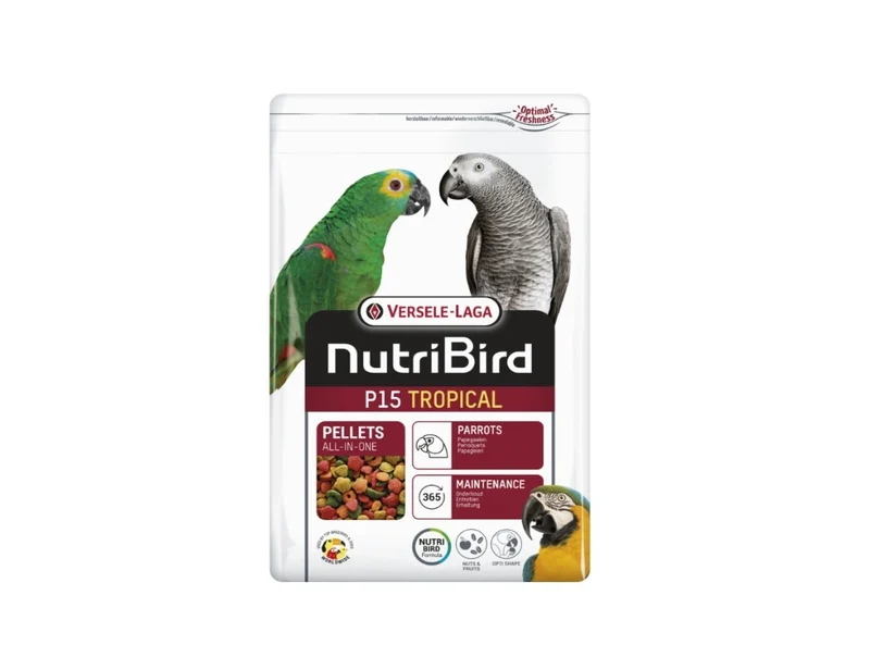 Nutribird P15 tropical 5kg (autopesé) - Granulés extrudés - Aliment d'entretien pour perroquets