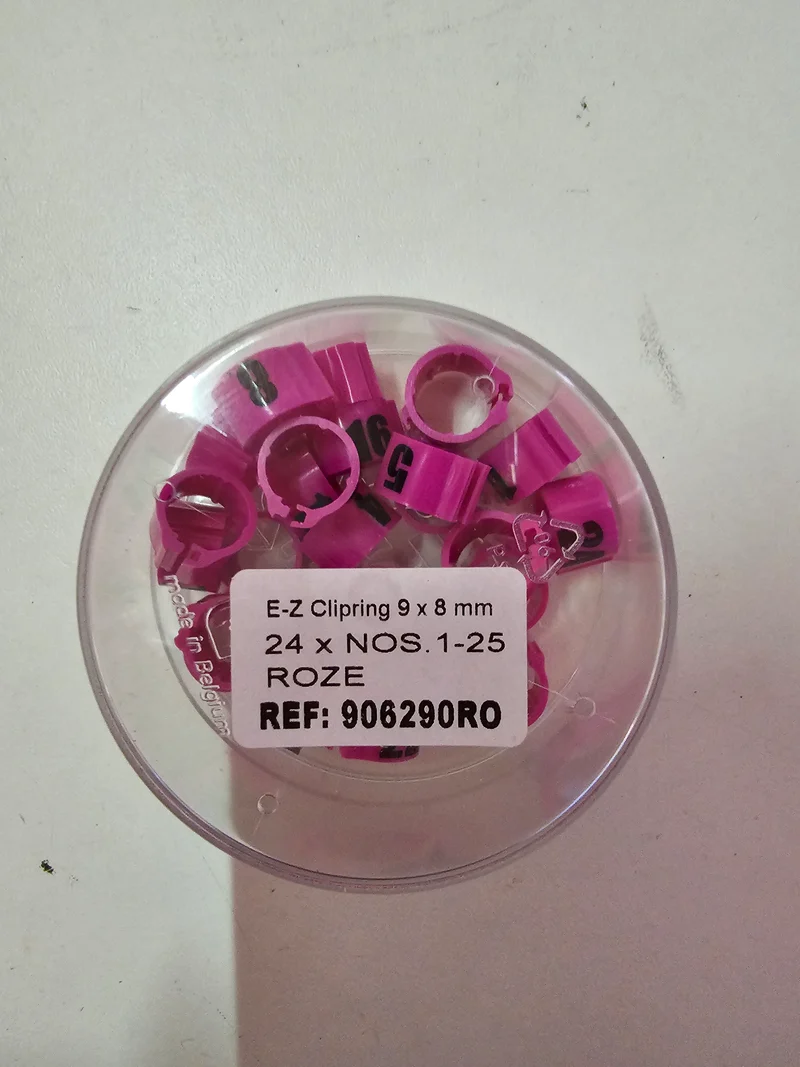 Anneaux EZ Click (9 mm) avec chiffres (1-25)