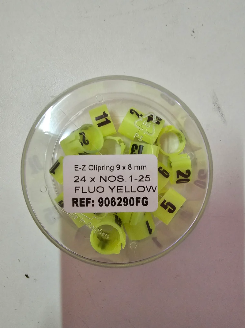 Anneaux EZ Click (9 mm) avec chiffres (1-25)