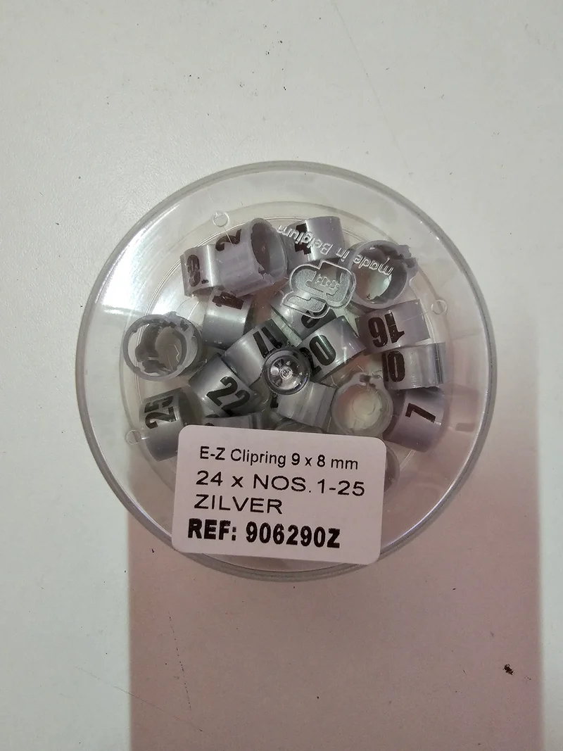 Anneaux EZ Click (9 mm) avec chiffres (1-25)