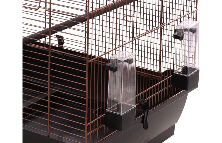 Cage pour perruche Macha Copper Black - Flamant rose - 78 x 47.5 x 77.5