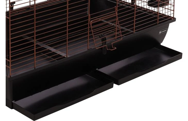 Cage pour perruche Macha Copper Black - Flamant rose - 78 x 47.5 x 77.5