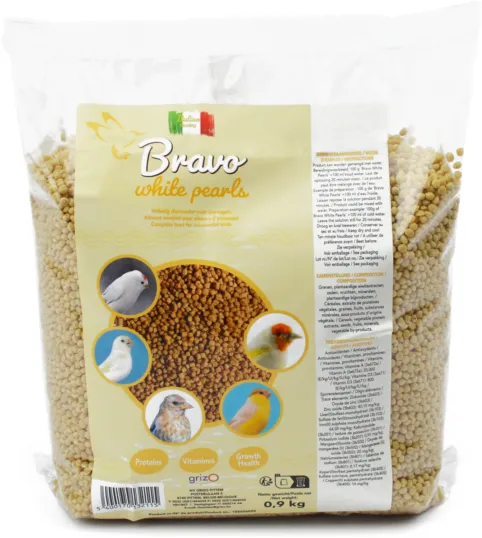 Bravo White Pearls 100 grammes (perle blanche morbide)