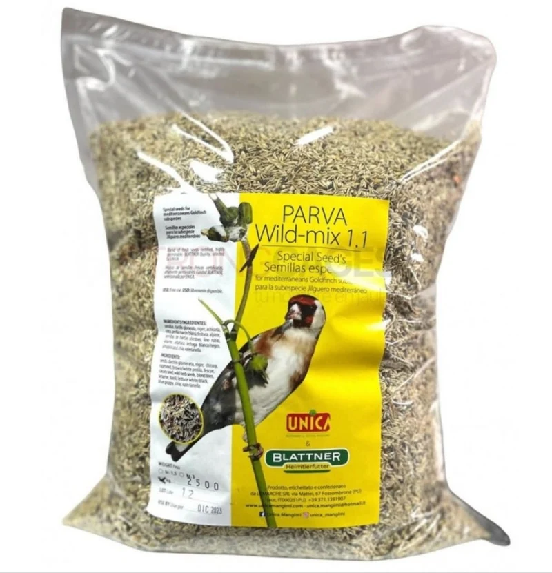 Parva Wildmix 1.1 - 2,5 kg - Graines spéciales - Hautement germinables - UNICA & BLATTNER