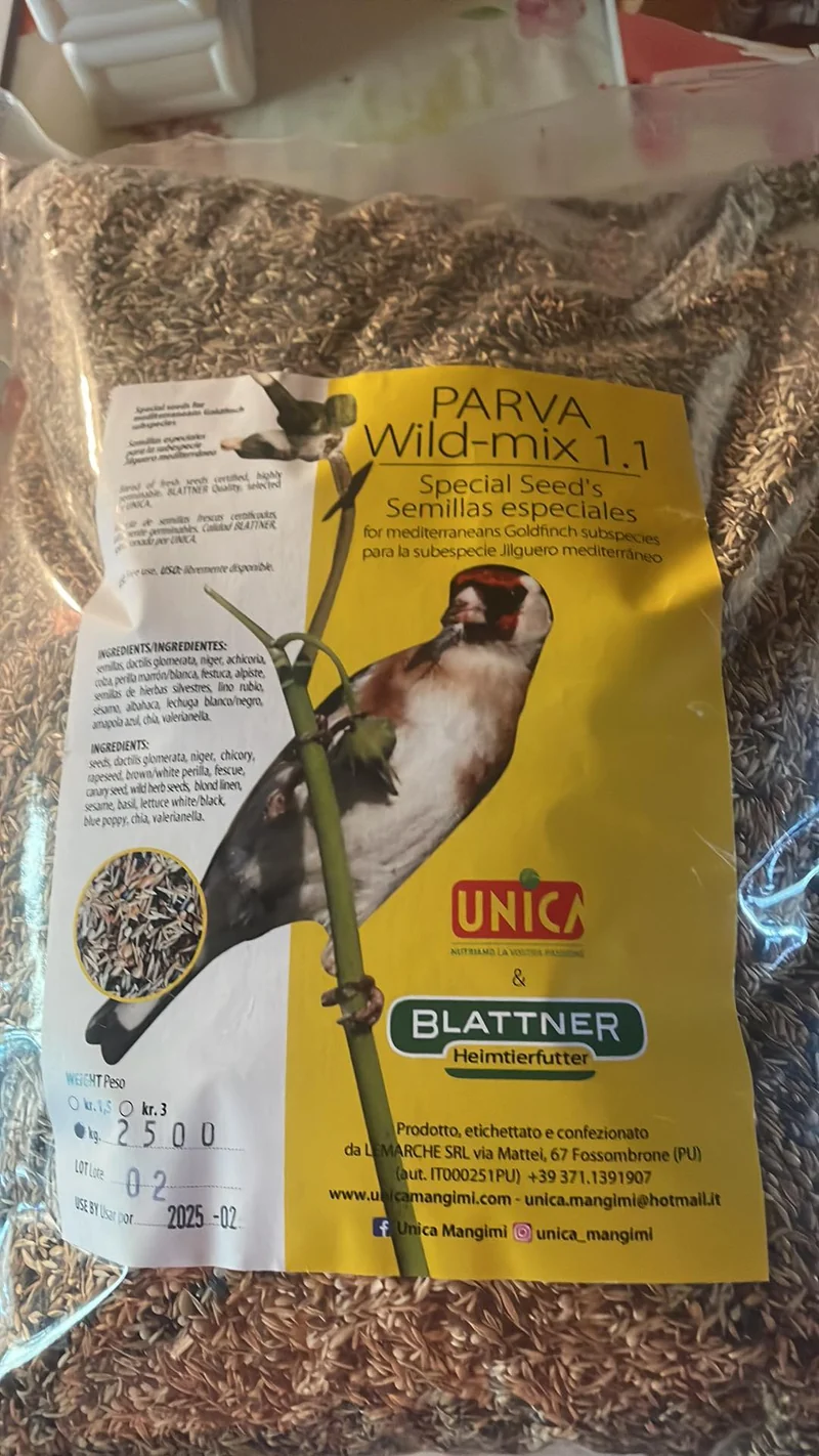 Parva Wildmix 1.1 - 2,5 kg - Graines spéciales - Hautement germinables - UNICA & BLATTNER