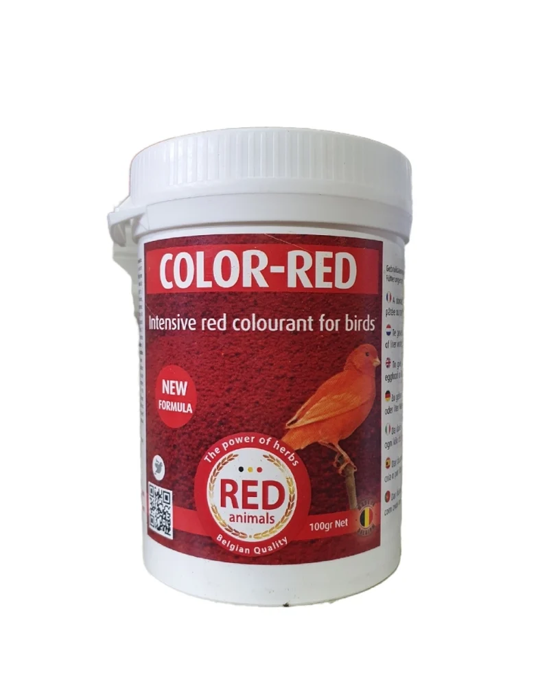 Colorant-Rouge 100 Grammes (colorant rouge et avec choline pour le foie) Animaux Rouges