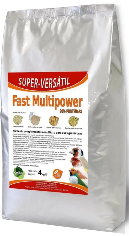 OrniLuck Fast Multipower (20% Protéines + Silimarina) 4kg