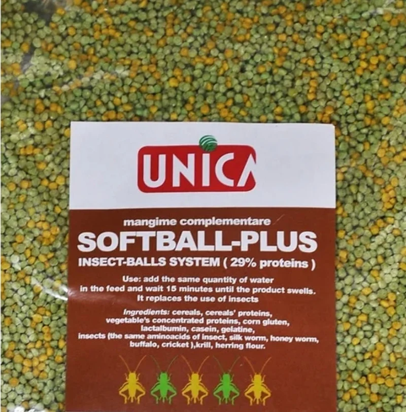 Softball Plus 250 grammes (Insectes) 29% de Protéines (Alternative aux Insectes Congelés)