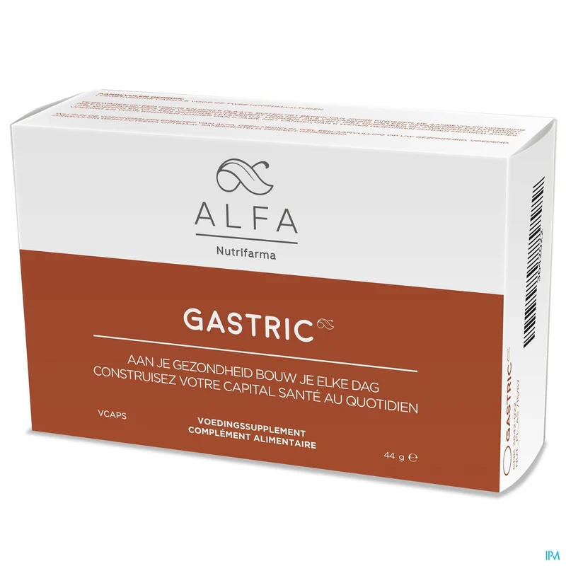 Alfa Gastric V-caps 30 - Spijsverteringsondersteuning & Maagbescherming bij Reflux