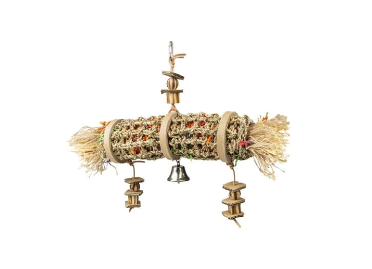 Duvo+ Bird Toys Jonc de Mer Tube 35x46x10cm