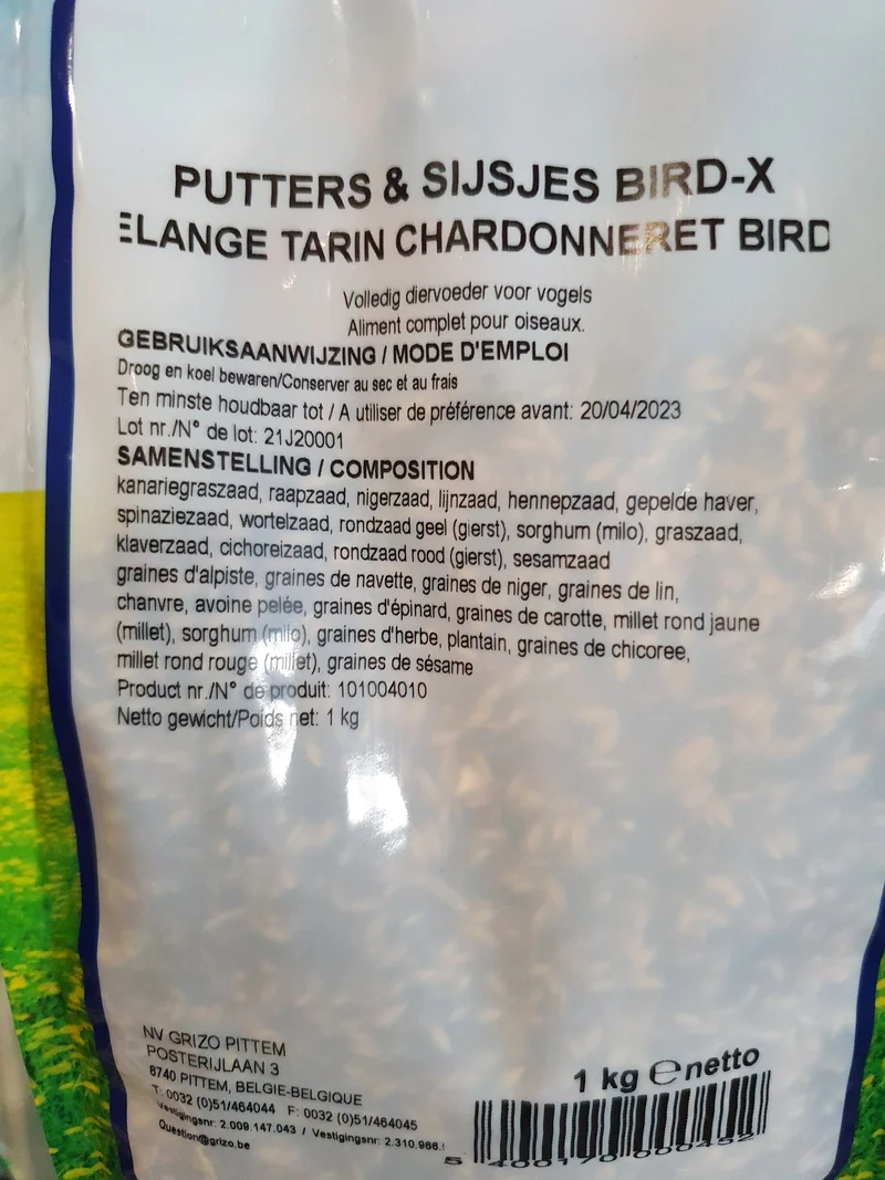Chardonnerets & Tarins Basic Bird-X Mix 5 x 1kg