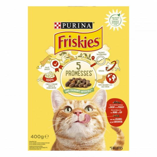 Friskies Au Bœuf, Poulet Et Légumes - Granulés Pour Chats - Adulte