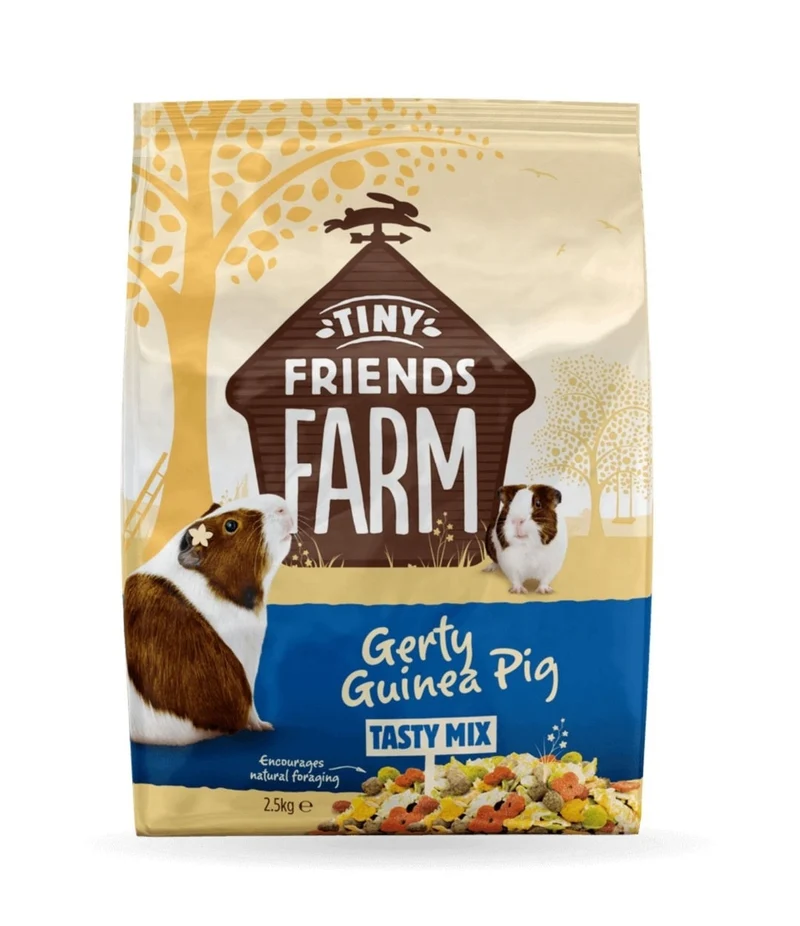 Supreme Tiny Friends Farm Gerty Cochon d'Inde Tasty Mix - Nourriture pour cochon d'Inde - 850 grammes