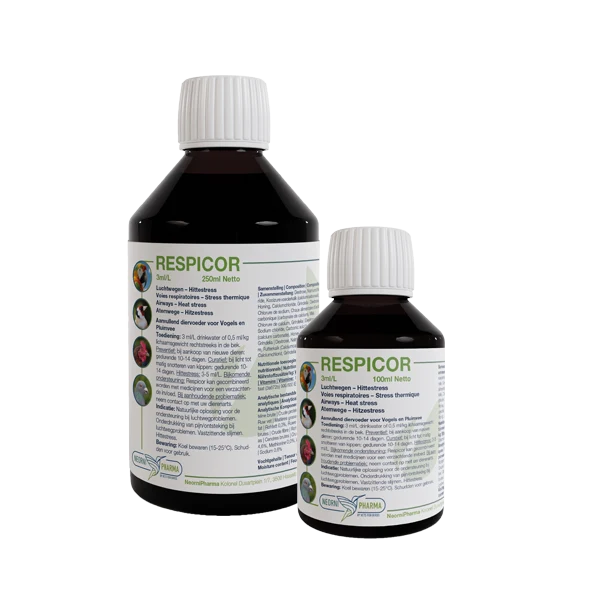 Respicor 250 ml (Infections des voies respiratoires et stress thermique) - Neornipharma
