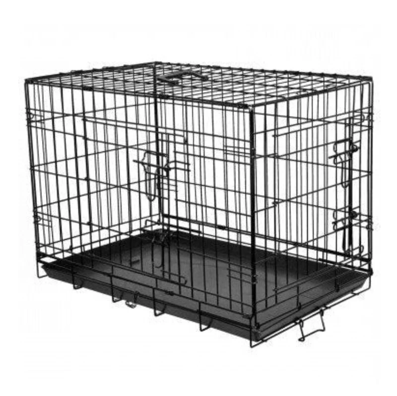Cage grillagée noire S 63x43x49 cm