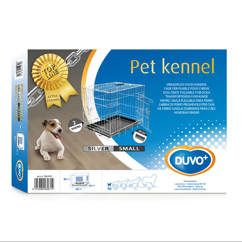 Duvo+ Cage grillagée argent S 62x44x50 cm