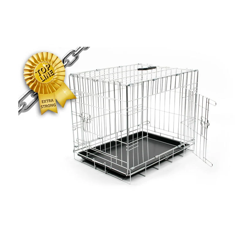 Duvo+ Cage métallique argent M 76x54x48 cm