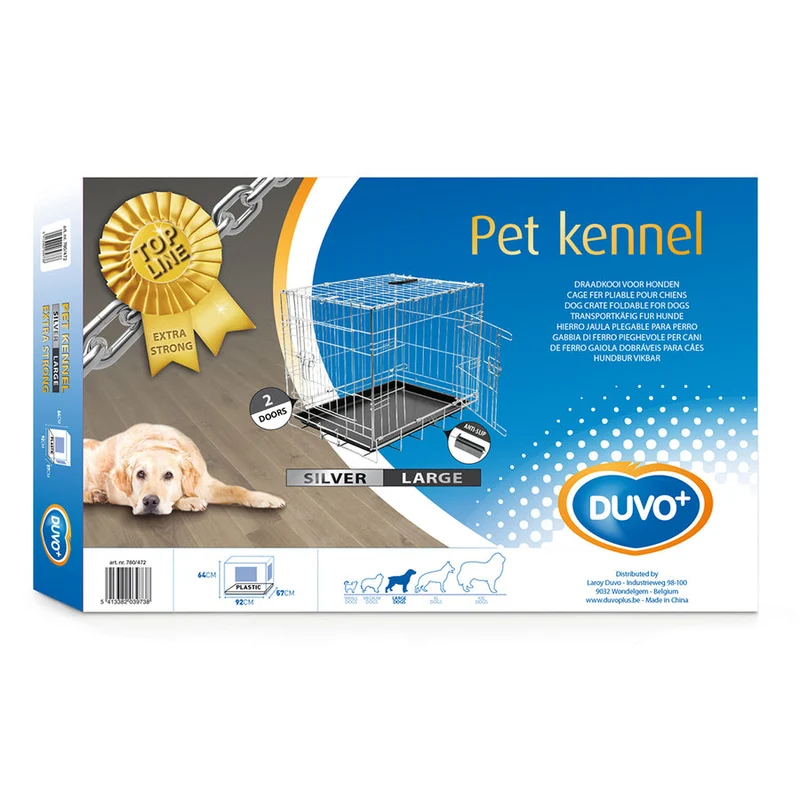 Duvo+ Cage fil argent L 92x57x64 cm