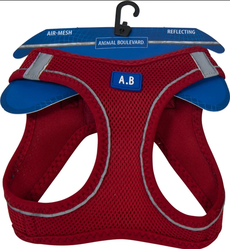 Animal Boulevard Air-Mesh Comfort Harnais Rouge 16 kg