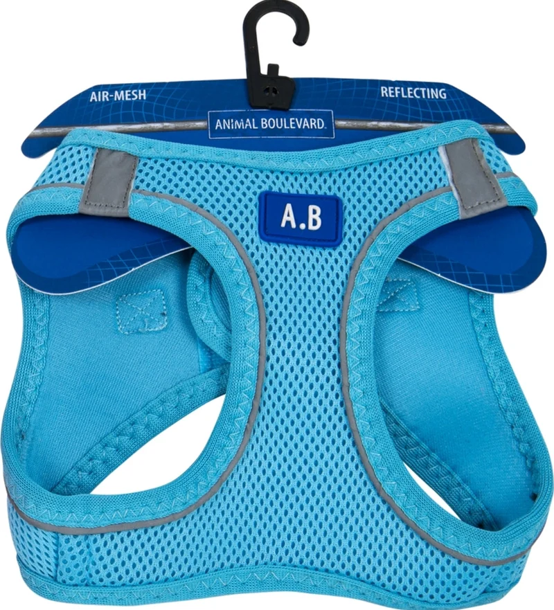 Animal Boulevard Air-Mesh Comfort Harnais Bleu 13 kg