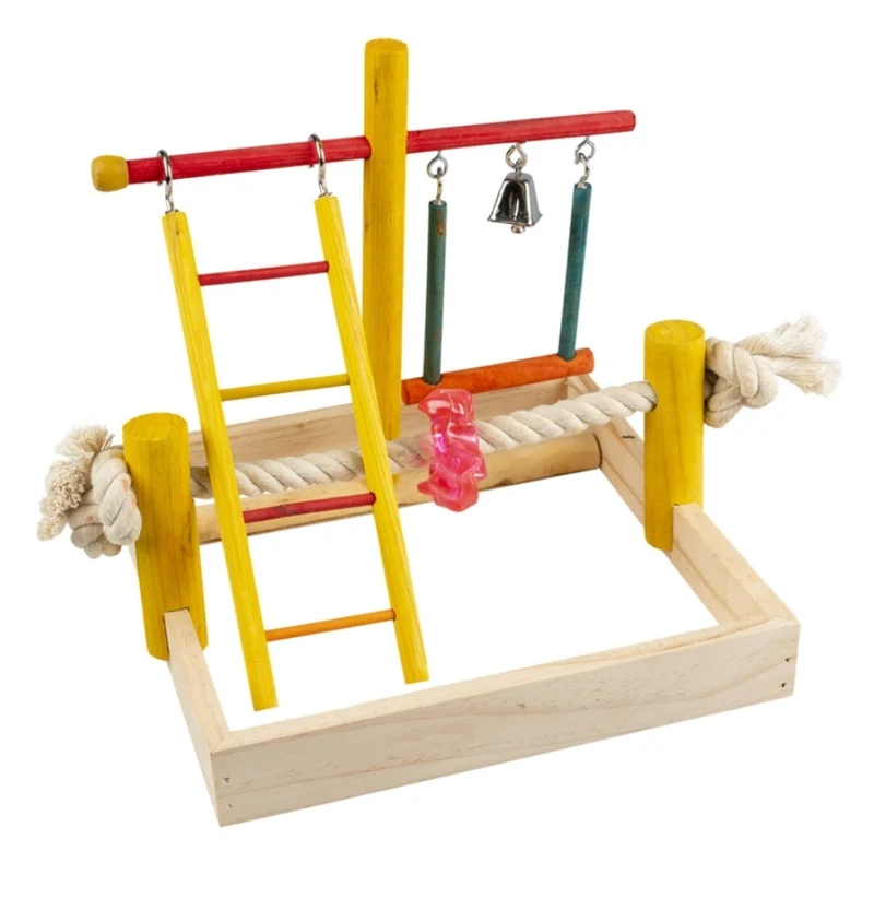 Aire de jeux pour oiseaux pino multicolore
