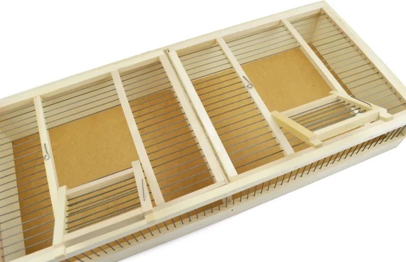 Boîte de transport en bois double 68 x 30 x 11