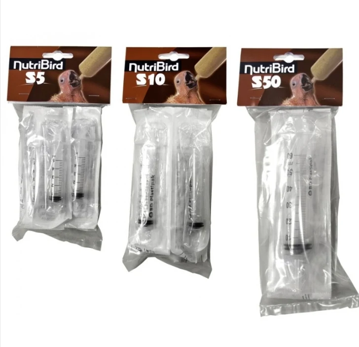 Nutribird S10 (4 pièces) Seringues de 10 ml pour l'élevage à la main
