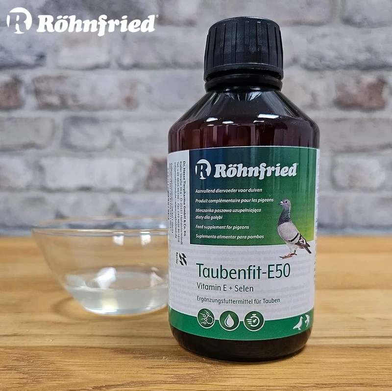 Taubenfit-E 50 Vit. E-Konzentrat (Vit. E et sélénium, période de reproduction et de vol) 250 ml