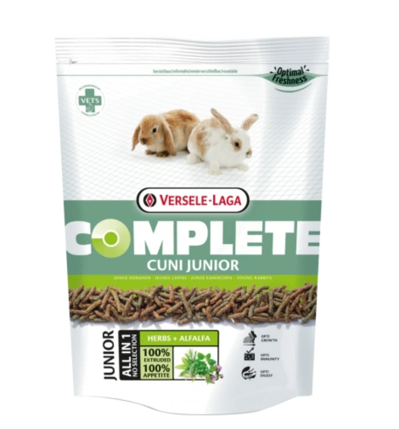 Complete Cuni Junior 500gr - Croquettes riches en protéines - Jeunes lapins (nains) 6-8 mois