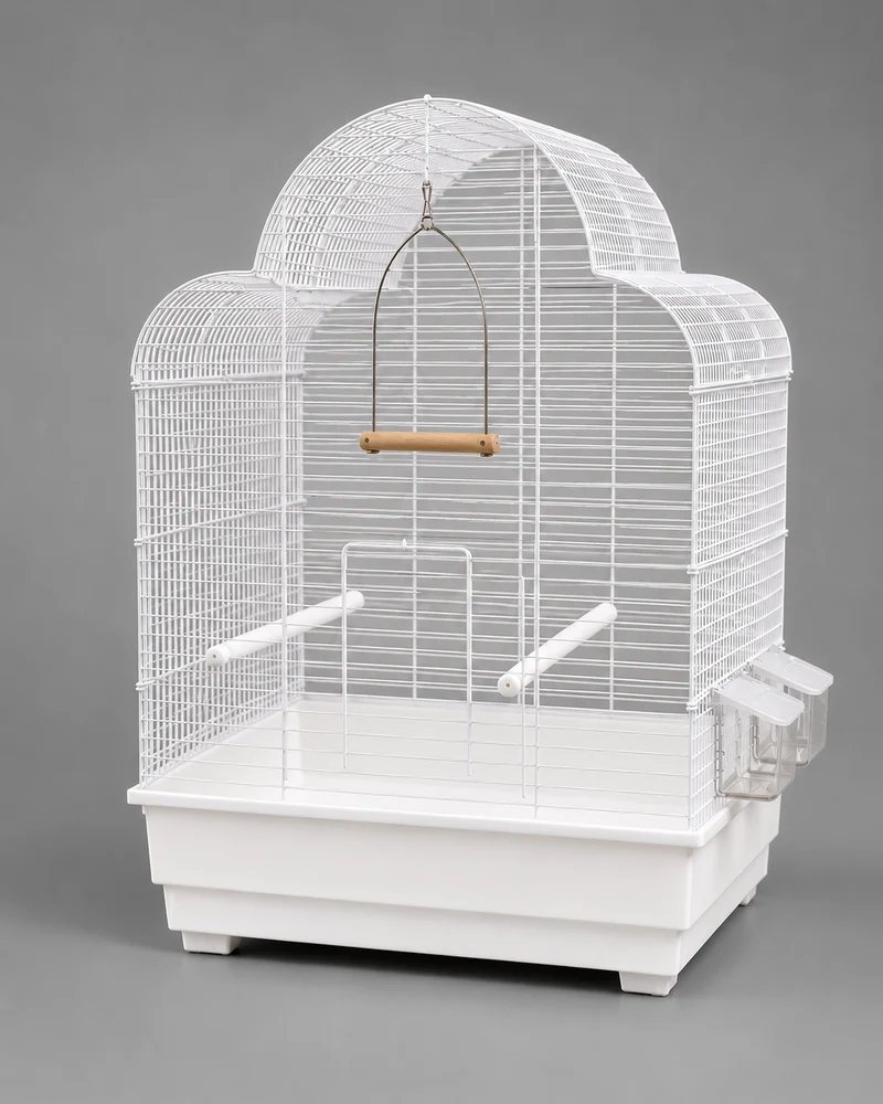 Cage à oiseaux Sandra - Blanche 66 x 51 x 32