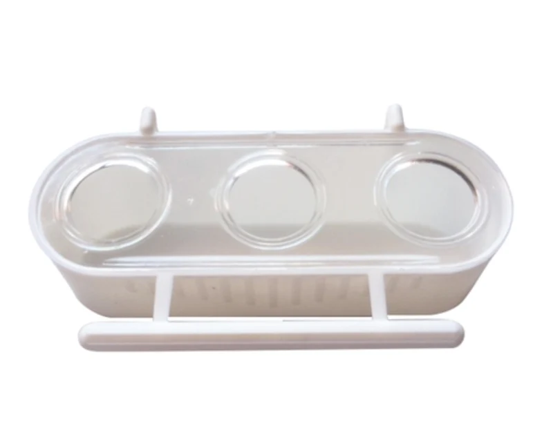 Pot alimentaire anti-déversement - 3 trous - 124 x 70 x 35 mm